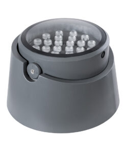 GloboStar® FLOOD-RANA 90752 Κινούμενος Προβολέας - Σποτ Φωτισμού Wall Washer για Φωτισμό Κτιρίων LED 60W 5100lm 5° DC 24V Αδιάβροχο IP67 Φ30 x Υ20cm RGBW DMX512 - Γκρι Ανθρακί - 3 Χρόνια Εγγύηση 12 90752 3