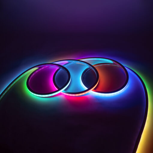 GloboStar® GLOBOSTAR® NEONIO 90753 Ψηφιακή Pixel Addressable Ταινία Neon Flex LED 14.4W/m 864lm/m 90° DC 12V Αδιάβροχο IP67 60 x SMD5050 Chip/m 20 x Pixel/m Πολύχρωμο RGB Dimmable SPI/TTL Protocol IC SM16703P/WS2811/WS2812 - Μ1000 x Π1.4 x Υ1.4cm - Ρολό 10 Μέτρων - 2 Χρόνια Εγγύηση