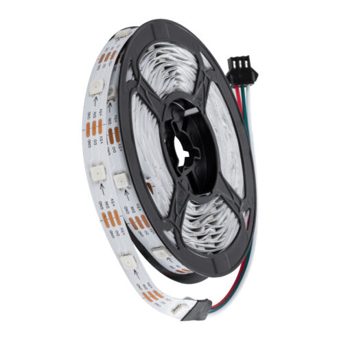 GloboStar® GLOBOSTAR® DIGISTRIP 90758 Σετ Ψηφιακής Pixel Addressable Ταινίας με RF Ασύρματο Χειριστήριο & Λειτουργία μέσω WiFi APP LED 36W/5m 2880lm/5m 120° DC 5V με USB 2.0 IP20 150 x SMD5050 Chip/5m 150 x Pixel/5m Πολύχρωμο RGB Dimmable SPI/TTL Protocol - Μ500 x Π1 x Υ0.2cm - Ρολό 5 Μέτρων - 5 Χρόνια Εγγύηση