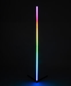 GLOBOSTAR® DIGICOLUMN 90763 Μοντέρνο Επιδαπέδιο Γραμμικό Ψηφιακό Φωτιστικό Digital Pixel Symphony Bar με RF Ασύρματο Χειριστήριο LED 16W 1280lm 180° DC 5V με USB 2.0 IP20 Πολύχρωμο RGB Dimmable - Μαύρο - Φ3 x Υ165cm - 2 Χρόνια Εγγύηση 27 90763 14