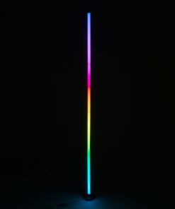 GLOBOSTAR® DIGICOLUMN 90764 Μοντέρνο Επιδαπέδιο Γραμμικό Ψηφιακό Φωτιστικό Digital Pixel Symphony Bar με RF Ασύρματο Χειριστήριο LED 16W 1280lm 180° DC 5V με USB 2.0 IP20 Πολύχρωμο RGB Dimmable - Μαύρο - Φ3 x Υ165cm - 2 Χρόνια Εγγύηση 23 90764 12