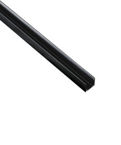 GloboStar® GLOBOSTAR® ALP-13S NEONIO 90775-3M Επιφανειακό Προφίλ Αλουμινίου για Ταινίες LED NEONIO- Μαύρο - Μ300 x Π1.2 x Υ1.3cm