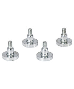 GloboStar® GloboStar® 90781 Σετ 4 Τεμ. Μαγνητικών Στηριγμάτων για LED Module Πινακίδων