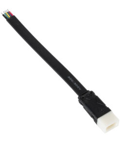 GloboStar® GloboStar® 90816 Ταχυσύνδεσμος Τροφοδοσίας για Wall Washer Tube IP65 - 5 Καλώδια +/- σε Power Connector 5 PIN Male για Πολύχρωμα RGB+RGBW