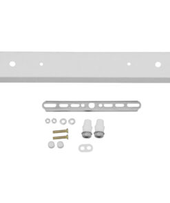 Alternative view of DIY Ροζέτα Φωτιστικού Λευκή Ορθογώνια 300x50mm με 2 Τρύπες GloboStar 90821