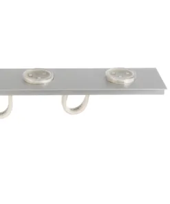 GloboStar® 90829 Μεταλλικο Καλυμμα 1 Μέτρου 15 Τεμαχίων για Ψηφιακή Αλυσίδα Γιρλάντα 20 Σποτ LED με Κωδικό 90140 Ασημί Μ100 x Π4.7 x Υ1cm 18 90829 10