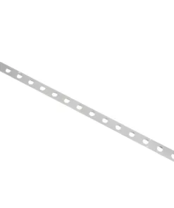 GloboStar® GloboStar® 90829 Μεταλλικο Καλυμμα 1 Μέτρου 15 Τεμαχίων για Ψηφιακή Αλυσίδα Γιρλάντα 20 Σποτ LED με Κωδικό 90140 Ασημί Μ100 x Π4.7 x Υ1cm