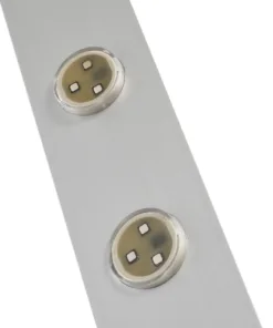 GloboStar® 90829 Μεταλλικο Καλυμμα 1 Μέτρου 15 Τεμαχίων για Ψηφιακή Αλυσίδα Γιρλάντα 20 Σποτ LED με Κωδικό 90140 Ασημί Μ100 x Π4.7 x Υ1cm 16 90829 8