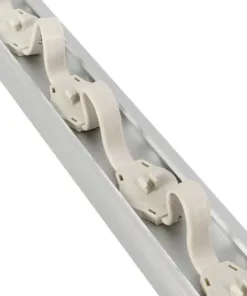 GloboStar® 90829 Μεταλλικο Καλυμμα 1 Μέτρου 15 Τεμαχίων για Ψηφιακή Αλυσίδα Γιρλάντα 20 Σποτ LED με Κωδικό 90140 Ασημί Μ100 x Π4.7 x Υ1cm 17 90829 9