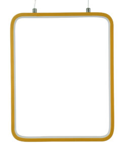 GLOBOSTAR® NEROBA 61305 Μοντέρνο Κρεμαστό Φωτιστικό Οροφής LED 18W 1980lm 360° AC 220-240V IP20 Ρυθμιζόμενο Λευκό CCT με On/Off 2700K/4500K/6000K - Lumileds SMD Chip - Χρυσό Βούρτσας - Μ29 x Π2 x Υ36cm - 3 Χρόνια Εγγύηση 18 90eb6b 61305 5