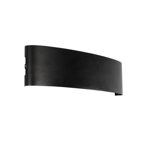 GloboStar® GLOBOSTAR® SIXOAD 60678 Μοντέρνο Φωτιστικό Τοίχου - Απλίκα LED 24W 3000lm 30° AC 220-240V Αδιάβροχο IP65 Θερμό Λευκό 2700K - CREE XPE Chip & TÜV SÜD Driver - Μαύρο Ματ - Μ32 x Π5.5 x Υ8cm - 5 Χρόνια Εγγύηση