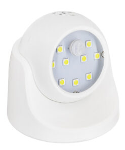GloboStar® GloboStar® 79000 Λευκό Φωτιστικό Μπαταρίας σε Σχήμα Κάμερας LED SMD 3W 300lm με Αισθητήρα Ημέρας-Νύχτας και PIR Αισθητήρα Κίνησης Ψυχρό Λευκό 6000K