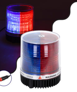 GloboStar® GloboStar® 85155 PRO Series Φάρος Σήμανσης Οχήματος Αστυνομίας για Αυτοκίνητα & Φορτηγά STROBE LED 10W DC 12-24V Αδιάβροχος IP65 Μπλε & Κόκκινο