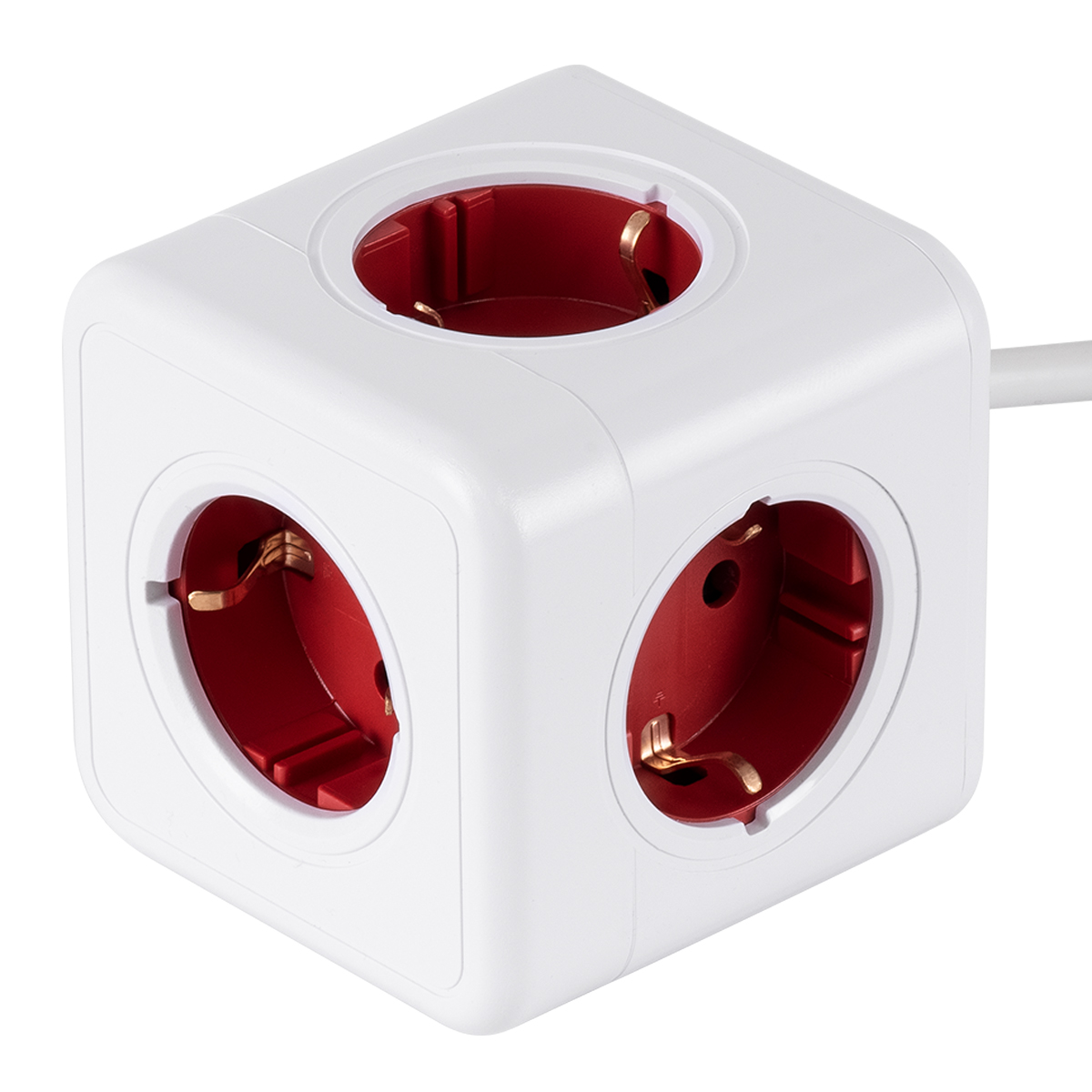 GloboStar® TRAVEL PowerCube PRO Certified 79645 Πολύπριζο 5 Θέσεων με 1.5m Kαλώδιο - 5 Πρίζες Ασφαλείας Childproof EU Schuko AC 220-240V Μ7.5 x Π11.5 x Υ7.5 - Λευκό με Κόκκινο - Max Load 3680W/16A 2 GloboStar® GloboStar® TRAVEL PowerCube PRO Certified 79645 Πολύπριζο 5 Θέσεων με 1.5m Kαλώδιο - 5 Πρίζες Ασφαλείας Childproof EU Schuko AC 220-240V Μ7.5 x Π11.5 x Υ7.5 - Λευκό με Κόκκινο - Max Load 3680W/16A