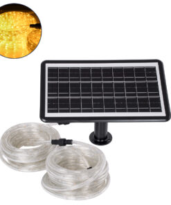 GloboStar® GloboStar® 90257 Αυτόνομο Ηλιακό Σετ Φωτοσωλήνα 20m LED 11W 1540lm με Ενσωματωμένη Μπαταρία 10000mAh - Φωτοβολταϊκό Πάνελ & Αισθητήρα Ημέρας-Νύχτας Αδιάβροχο IP65 - Θερμό Λευκό 3000K