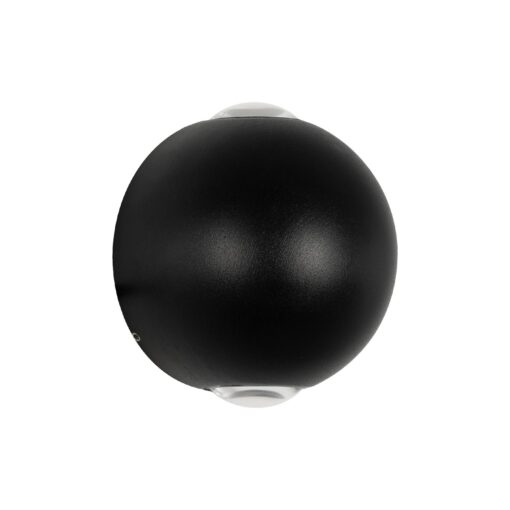 GloboStar® GLOBOSTAR® VEGA 60672 Μοντέρνο Φωτιστικό Τοίχου - Απλίκα LED 6W 750lm 30° AC 220-240V Αδιάβροχο IP65 Θερμό Λευκό 2700K - Bridgelux COB Chip & TÜV SÜD Driver - Μαύρο Ματ - Μ10 x Π7.5 x Υ10cm - 5 Χρόνια Εγγύηση