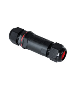 GloboStar® GloboStar® FAST-CONNECT 69916 Διπλός Ι Αδιάβροχος IP68 Σύνδεσμος Ταχείας Σύνδεσης & Διακλάδωσης Καλωδίων - 1 x Είσοδος & 1 x Έξοδος - Εσωτερική Τριπλή Κλέμα με Συμβατή Διατομή Καλωδίων 3 x 0.5mm² έως 3 x 4mm² - 450V 24A Max - Φ3 x Υ10.5cm - Μαύρο - 5 Years Warranty