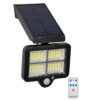 GloboStar® GloboStar® 71483 Αυτόνομος Ηλιακός Προβολέας LED SMD 20W 1500lm με Ενσωματωμένη Μπαταρία 2400mAh - Φωτοβολταϊκό Πάνελ με Αισθητήρα Ημέρας-Νύχτας - PIR Αισθητήρα Κίνησης και Ασύρματο Χειριστήριο IR Αδιάβροχο IP65 Ψυχρό Λευκό 6000K