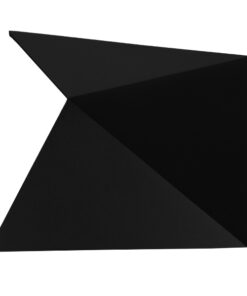 GloboStar® GloboStar® 96506 LED Φωτιστικό Τοίχου Απλίκα STEALTH Αρχιτεκτονικού Φωτισμού Μαύρο Αδιάβροχο IP65 10 Watt CREE 1200lm 60° 230V Ψυχρό Λευκό Μ17 x Π7.5 x Υ17cm