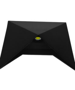 GloboStar® 96506 LED Φωτιστικό Τοίχου Απλίκα STEALTH Αρχιτεκτονικού Φωτισμού Μαύρο Αδιάβροχο IP65 10 Watt CREE 1200lm 60° 230V Ψυχρό Λευκό Μ17 x Π7.5 x Υ17cm 15 96506 8