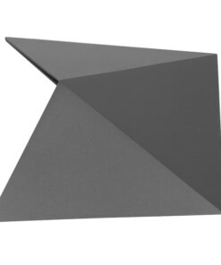 GloboStar® GloboStar® 96509 LED Φωτιστικό Τοίχου Απλίκα STEALTH Αρχιτεκτονικού Φωτισμού Γκρι Αδιάβροχο IP65 10 Watt CREE 1200lm 60° 230V Ψυχρό Λευκό Μ17 x Π7.5 x Υ17cm