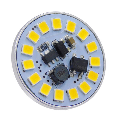 GloboStar® GLOBOSTAR® G4BACK 76108 Λάμπα G4 LED 3W 315lm 120° DC 12-24V IP20 Φυσικό Λευκό 4500K Dimmable - Sanan SMD Chip - Back Pin - Μ2.9 x Π2.9 x Υ0.8cm - 2 Χρόνια Εγγύηση