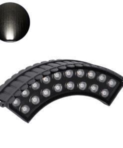 GloboStar® GloboStar® TREELIGHT-JINA 90694 Κυρτή Μπάρα Φωτισμού Wall Washer με Αντιθαμβωτική Γρίλια Ειδική για Φυτά - Δέντρα LED 18W 1710lm 10° DC 24V Αδιάβροχο IP67 L29 x W11 x H10.5cm Φυσικό Λευκό 4500K - Γκρι Ανθρακί - 3 Years Warranty