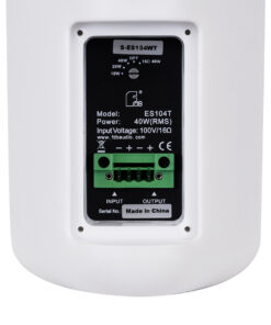 GLOBOSTAR® FDB ES104WT 98001 Επιτοίχιο Παθητικό Ηχείο Εγκαταστάσεων με Μετασχηματιστή 100V & 16Ω - 80W RMS (160W Peak) - 1 x 4" Inches LF & 1 x 0.8" Inches HF - Αδιάβροχο IP46 - Λευκό - Μ14 x Π17 x Υ23cm - Σετ 2 Τεμαχίων - 2 Χρόνια Εγγύηση 21 98001 9