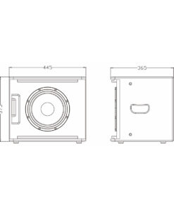 GloboStar® FDB ES110SA 98006 Facilities Speaker - Ενεργό Αυτοενισχυόμενο Ηχείο Subwoofer Εγκαταστάσεων Επιδαπέδιο με Ψηφιακό Ενισχυτή BA1.3 AC 220V/50-60Hz - 300W RMS (600W Peak) - 1 x 10" Inches LF - IP20 - Μαύρο - Μ44.5 x Π36.5 x Υ37.5cm 17 98006 8