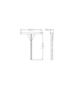 GloboStar® FDB DLA208-RF+CP 98019 Hanging Line Array Speaker Base - Βάση Ηχείου με Κρεμαστικό Σύστημα για Line Array DLA208 & DLA118BAS - Ρυθμιζόμενες Μοίρες & Fast Clips System - Μαύρο - Μ56.2 x Π73.3 x Υ7.8cm 39 98008 2 1