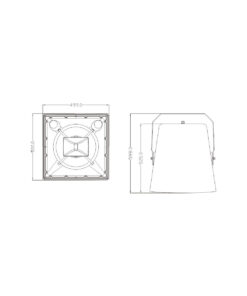 GloboStar® FDB LT215T 98010 Facilities Speaker - Παθητικό Ηχείο Εγκαταστάσεων Επιτοίχιο με Μετασχηματιστή 100V & 8Ω - 400W RMS (1600W Peak) - 1 x 15" Inches LF & 1 x 1.4" Inches HF - Αδιάβροχο IP56 - Λευκό - Μ49.9 x Π52 x Υ50cm 21 98010 10