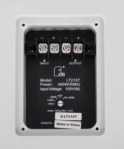 GloboStar® FDB LT215T 98010 Facilities Speaker - Παθητικό Ηχείο Εγκαταστάσεων Επιτοίχιο με Μετασχηματιστή 100V & 8Ω - 400W RMS (1600W Peak) - 1 x 15" Inches LF & 1 x 1.4" Inches HF - Αδιάβροχο IP56 - Λευκό - Μ49.9 x Π52 x Υ50cm 19 98010 8