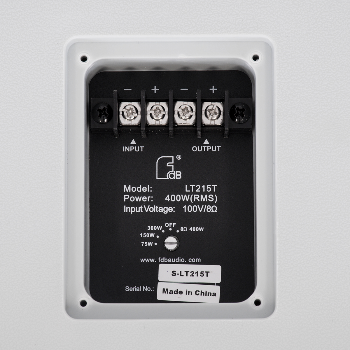 GloboStar® FDB LT215T 98010 Facilities Speaker - Παθητικό Ηχείο Εγκαταστάσεων Επιτοίχιο με Μετασχηματιστή 100V & 8Ω - 400W RMS (1600W Peak) - 1 x 15" Inches LF & 1 x 1.4" Inches HF - Αδιάβροχο IP56 - Λευκό - Μ49.9 x Π52 x Υ50cm 10 GloboStar® FDB LT215T 98010 Facilities Speaker - Παθητικό Ηχείο Εγκαταστάσεων Επιτοίχιο με Μετασχηματιστή 100V & 8Ω - 400W RMS (1600W Peak) - 1 x 15" Inches LF & 1 x 1.4" Inches HF - Αδιάβροχο IP56 - Λευκό - Μ49.9 x Π52 x Υ50cm - Image 8