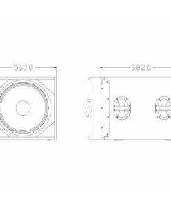 GloboStar® FDB DLA118BAS 98018 PA Speaker - Ενεργό Αυτοενισχυόμενο Subwoofer Line Array Κρεμαστό & Επιδαπέδιο με Ψηφιακό Ενισχυτή SA2.68 AC 220V/50-60Hz - 900W RMS/4Ω + 600W RMS/4Ω (2400W Peak) - 1 x 18" Inches LF - IP20 - Μαύρο - Μ56 x Π68.2 x Υ52cm 25 98018 12
