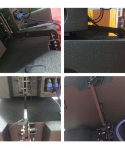 GloboStar® FDB DLA208-RF+CP 98019 Hanging Line Array Speaker Base - Βάση Ηχείου με Κρεμαστικό Σύστημα για Line Array DLA208 & DLA118BAS - Ρυθμιζόμενες Μοίρες & Fast Clips System - Μαύρο - Μ56.2 x Π73.3 x Υ7.8cm 38 98019 18