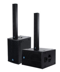 Alternative view of GloboStar® FDB K803+K112BAS 98024-98025-SET PA Column System - Ενεργό Αυτοενισχυόμενο Σετ Ηχείων & Subwoofer Column Κολωνάτο με Ψηφιακό Ενισχυτή FA2.36 AC 220V/50-60Hz - 600W RMS/8Ω + 400W RMS/8Ω (4000W Peak) - IP20 - Μαύρο - Σετ 4 Τεμαχίων