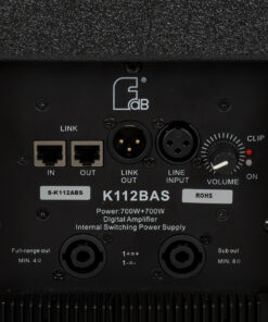 GloboStar® FDB K112BAS 98025 PA Speaker - Ενεργό Αυτοενισχυόμενο Subwoofer Column Επιδαπέδιο με Ψηφιακό Ενισχυτή FA2.36 AC 220V/50-60Hz - 300W RMS/8Ω + 600W RMS/8Ω (1400W Peak) - 1 x 12" Inches LF - IP20 - Μαύρο - Μ32.5 x Π51.5 x Υ53.5cm - Ζεύγος 41 98025 10