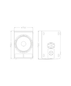 GLOBOSTAR® FDB K118BAS 98028 Επιδαπέδιο Ενεργό Αυτοενισχυόμενο PA Subwoofer Κολωνάτο Σύστημα με Ψηφιακό Ενισχυτή DSP SA2.68 AC 220V/50-60Hz - 600W RMS/4Ω + 600W RMS/4Ω (2400W Peak) - 1 x 18" Inches LF - IP20 - Μαύρο - Μ47.5 x Π71 x Υ70cm - 2 Χρόνια Εγγύηση 51 98028 25