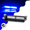 GloboStar® GloboStar® 85114 PRO Series Μπάρα Σήμανσης με Βεντούζες για Παρμπρίζ Οχήματος Αστυνομίας για Αυτοκίνητα & Φορτηγά 13 Προγραμμάτων Φωτισμού STROBE LED CREE CXB COB 18W DC 10-30V IP20 Μπλε
