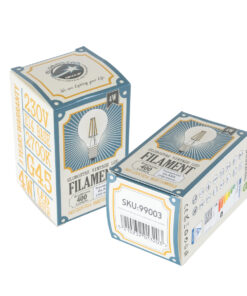 GloboStar® 99003 Λάμπα LED Long Filament E14 G45 Γλομπάκι 4W 400lm 360° AC 220-240V IP20 Φ4.5 x Υ7.5cm Θερμό Λευκό 2700K με Διάφανο Γυαλί Dimmable - 3 Χρόνια Εγγύηση 11 99003 6