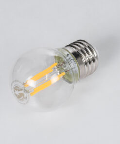 Alternative view of GloboStar® 99004 Λάμπα LED Long Filament E27 G45 Γλομπάκι 4W 400lm 360° AC 220-240V IP20 Φ4.5 x Υ7.5cm Θερμό Λευκό 2700K με Διάφανο Γυαλί - Dimmable - 3 Years Warranty