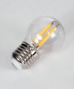 GloboStar® 99005 Λάμπα LED Long Filament E27 G45 Γλομπάκι 5W 500lm 360° AC 220-240V IP20 Φ4.5 x Υ7.5cm Θερμό Λευκό 2700K με Διάφανο Γυαλί - Dimmable - 3 Years Warranty 10 99005 4