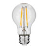 GloboStar® GloboStar® 99008 Λάμπα LED Long Filament E27 A60 Γλόμπος 10W 1000lm 360° AC 220-240V IP20 Φ6 x Υ10.5cm Θερμό Λευκό 2700K με Διάφανο Γυαλί - Dimmable - 3 Years Warranty