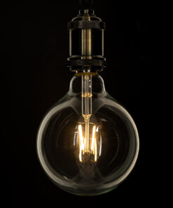 GloboStar® 99012 Λάμπα LED Long Filament E27 G125 Γλόμπος 4W 400lm 360° AC 220-240V IP20 Φ12.5 x Υ18cm Θερμό Λευκό 2700K με Διάφανο Γυαλί - Dimmable - 3 Years Warranty 11 99012 5