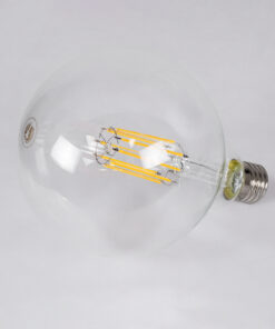 Alternative view of GloboStar® 99014 Λάμπα LED Long Filament E27 G125 Γλόμπος 12W 1200lm 360° AC 220-240V IP20 Φ12.5 x Υ18cm Θερμό Λευκό 2700K με Διάφανο Γυαλί - Dimmable - 3 Years Warranty