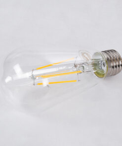 Alternative view of GloboStar® 99016 Λάμπα LED Long Filament E27 ST64 Αχλάδι 8W 800lm 360° AC 220-240V IP20 Φ6.4 x Υ14cm Θερμό Λευκό 2700K με Διάφανο Γυαλί - Dimmable - 3 Years Warranty