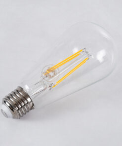 GloboStar® 99016 Λάμπα LED Long Filament E27 ST64 Αχλάδι 8W 800lm 360° AC 220-240V IP20 Φ6.4 x Υ14cm Θερμό Λευκό 2700K με Διάφανο Γυαλί - Dimmable - 3 Years Warranty 10 99016 4