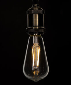 GloboStar® 99016 Λάμπα LED Long Filament E27 ST64 Αχλάδι 8W 800lm 360° AC 220-240V IP20 Φ6.4 x Υ14cm Θερμό Λευκό 2700K με Διάφανο Γυαλί - Dimmable - 3 Years Warranty 11 99016 5