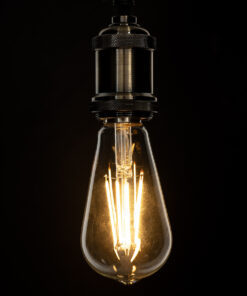 GloboStar® 99017 Λάμπα LED Long Filament E27 ST64 Αχλάδι 10W 1000lm 360° AC 220-240V IP20 Φ6.4 x Υ14cm Θερμό Λευκό 2700K με Διάφανο Γυαλί - Dimmable - 3 Years Warranty 11 99017 5