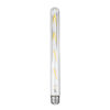 GloboStar® GloboStar® 99020 Λάμπα LED Long Filament E27 T30 Σωλήνας 8W 800lm 360° AC 220-240V IP20 Φ3 x Υ30cm Θερμό Λευκό 2700K με Διάφανο Γυαλί - Dimmable - 3 Years Warranty